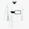 Button Chef Coat with Thermometer Pocket Thumbnail