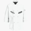 Button Chef Coat with Thermometer Pocket Thumbnail
