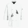 Button Chef Coat with Thermometer Pocket Thumbnail