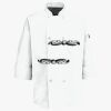 Button Chef Coat with Thermometer Pocket Thumbnail
