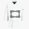 Eight Pearl Button Chef Coat with Thermometer Pocket Thumbnail