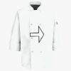Button Chef Coat with Thermometer Pocket Thumbnail