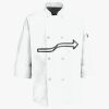 Button Chef Coat with Thermometer Pocket Thumbnail
