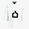 Button Chef Coat with Thermometer Pocket Thumbnail