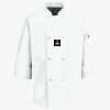 Eight Pearl Button Chef Coat with Thermometer Pocket Thumbnail