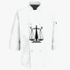 Button Chef Coat with Thermometer Pocket Thumbnail