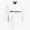Button Chef Coat with Thermometer Pocket Thumbnail