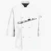 Button Chef Coat with Thermometer Pocket Thumbnail