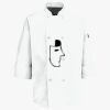 Button Chef Coat with Thermometer Pocket Thumbnail