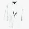 Button Chef Coat with Thermometer Pocket Thumbnail