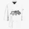 Button Chef Coat with Thermometer Pocket Thumbnail