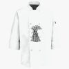 Button Chef Coat with Thermometer Pocket Thumbnail
