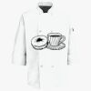 Button Chef Coat with Thermometer Pocket Thumbnail