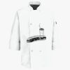 Button Chef Coat with Thermometer Pocket Thumbnail