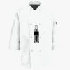 Button Chef Coat with Thermometer Pocket Thumbnail