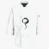 Button Chef Coat with Thermometer Pocket Thumbnail