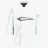 Button Chef Coat with Thermometer Pocket Thumbnail