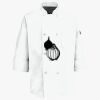 Button Chef Coat with Thermometer Pocket Thumbnail