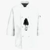 Button Chef Coat with Thermometer Pocket Thumbnail