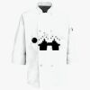 Button Chef Coat with Thermometer Pocket Thumbnail