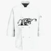Button Chef Coat with Thermometer Pocket Thumbnail