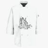 Button Chef Coat with Thermometer Pocket Thumbnail