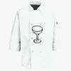Eight Pearl Button Chef Coat with Thermometer Pocket Thumbnail