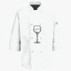 Eight Pearl Button Chef Coat with Thermometer Pocket Thumbnail