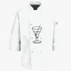 Eight Pearl Button Chef Coat with Thermometer Pocket Thumbnail