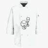 Eight Pearl Button Chef Coat with Thermometer Pocket Thumbnail
