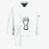 Eight Pearl Button Chef Coat with Thermometer Pocket Thumbnail