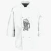 Eight Pearl Button Chef Coat with Thermometer Pocket Thumbnail