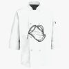 Eight Pearl Button Chef Coat with Thermometer Pocket Thumbnail