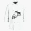 Eight Pearl Button Chef Coat with Thermometer Pocket Thumbnail