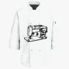 Eight Pearl Button Chef Coat with Thermometer Pocket Thumbnail