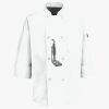 Eight Pearl Button Chef Coat with Thermometer Pocket Thumbnail