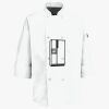 Eight Pearl Button Chef Coat with Thermometer Pocket Thumbnail