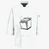 Eight Pearl Button Chef Coat with Thermometer Pocket Thumbnail
