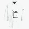 Eight Pearl Button Chef Coat with Thermometer Pocket Thumbnail