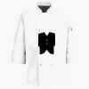 Button Chef Coat with Thermometer Pocket Thumbnail