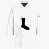 Button Chef Coat with Thermometer Pocket Thumbnail