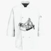 Button Chef Coat with Thermometer Pocket Thumbnail