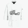 Button Chef Coat with Thermometer Pocket Thumbnail