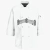 Button Chef Coat with Thermometer Pocket Thumbnail