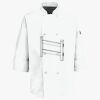 Button Chef Coat with Thermometer Pocket Thumbnail