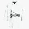 Button Chef Coat with Thermometer Pocket Thumbnail