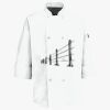 Button Chef Coat with Thermometer Pocket Thumbnail