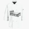 Button Chef Coat with Thermometer Pocket Thumbnail