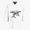 Button Chef Coat with Thermometer Pocket Thumbnail