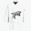 Button Chef Coat with Thermometer Pocket Thumbnail